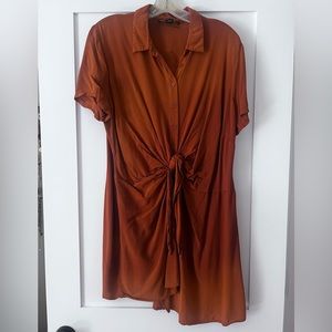 Forever 21 f21 wrap tie shirt dress size 1x